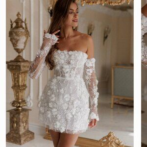 Rosie Etienne Isabelle Dress Size 4 (Bridal Mini)